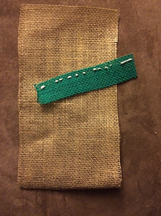 You don't need much glue for the strip to stick