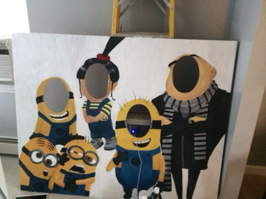 Despicble Me Party Mural