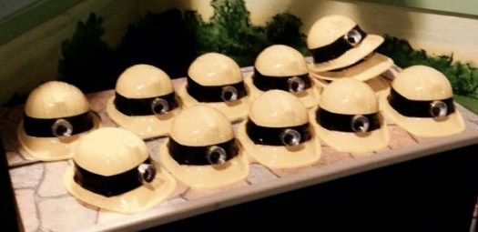 The hats ready to wear