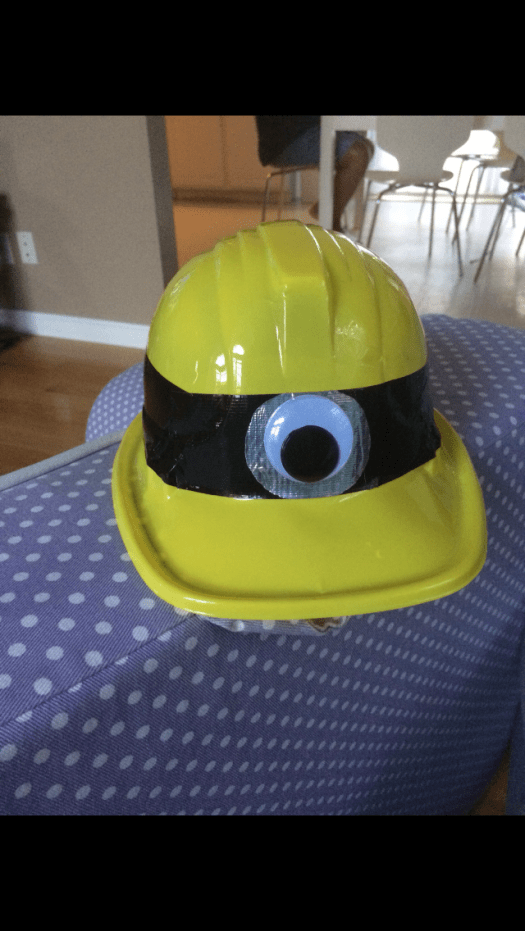 The hat before I changed the eye area to a 3D element